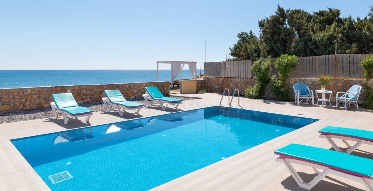 The Rhodes South Escape beachfront in Plimiri