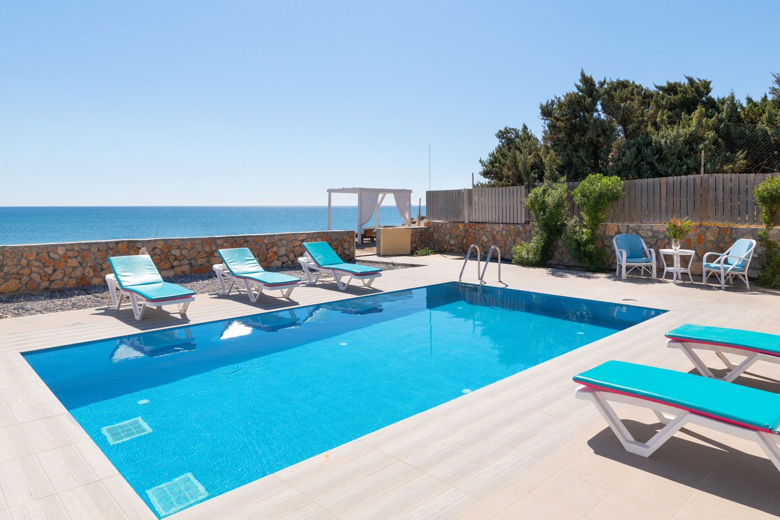 The Rhodes South Escape beachfront in Plimiri