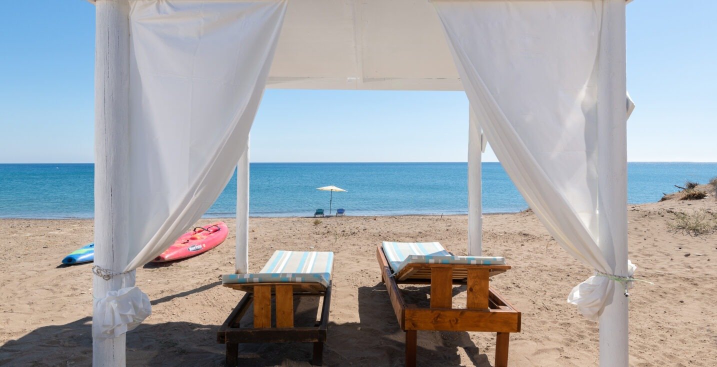 The Rhodes South Escape Cottage in Plimmiri at the beach